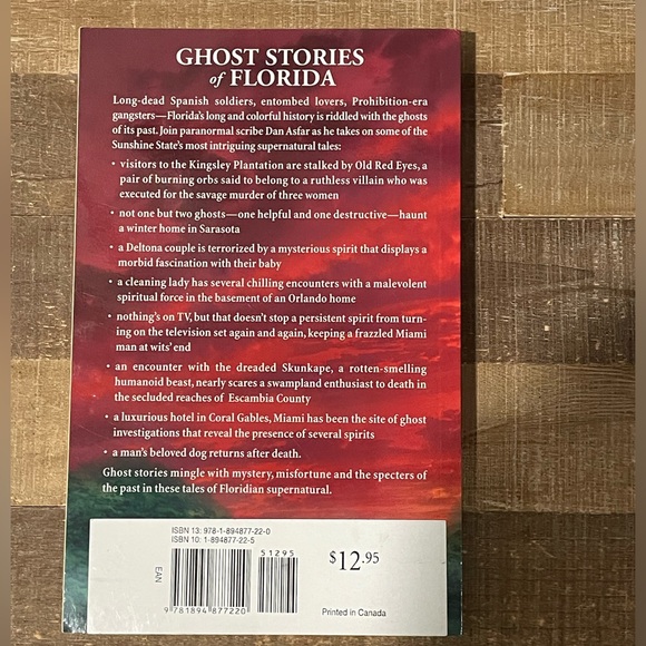 Ghost Stories of Florida by Dan Asfar. Trade Paperback. Book 38 from Ghost House - Picture 2 of 2
